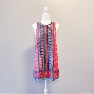 Aeropostale Printed Shift Dress Tie-Back Size M